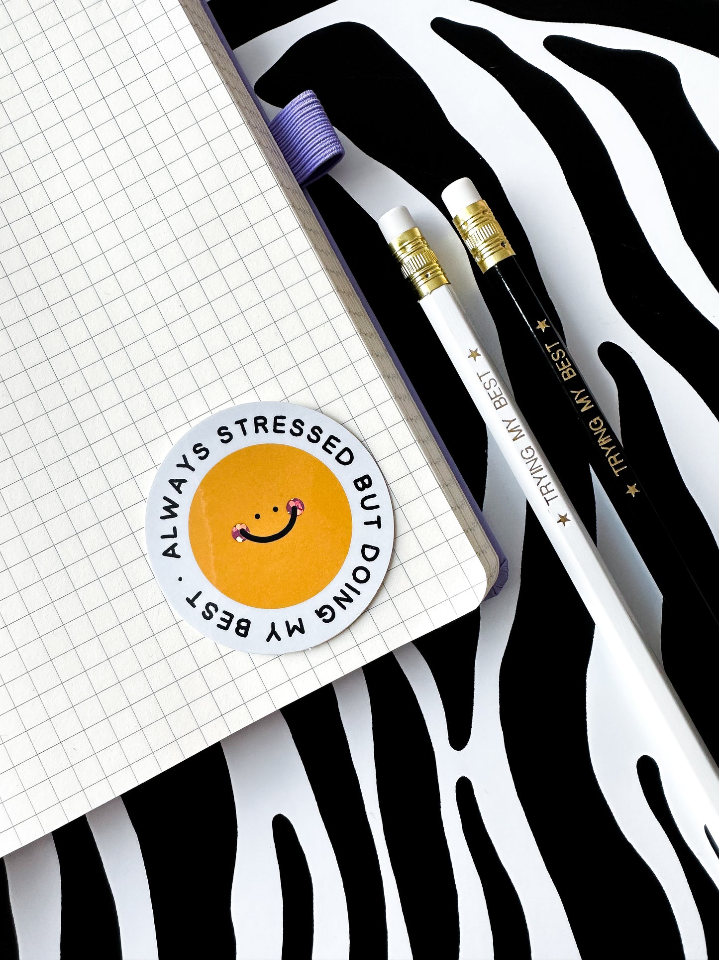 Always Stressed Cheeks Sticker