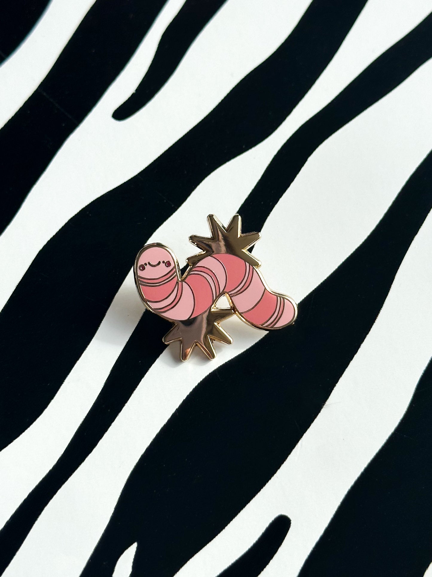 Wormie Enamel Pin Badge