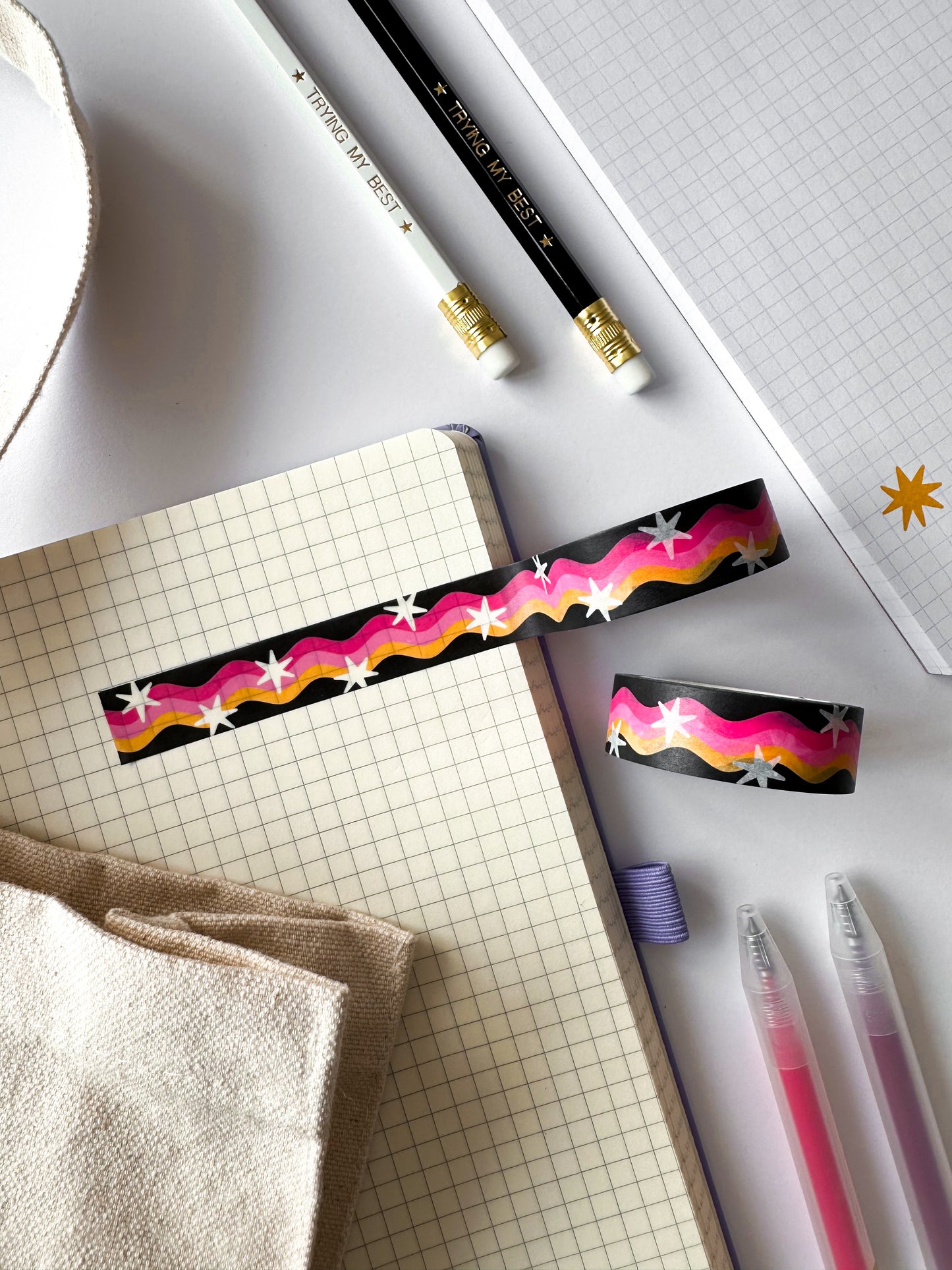 Dark Rainbow Washi Tape
