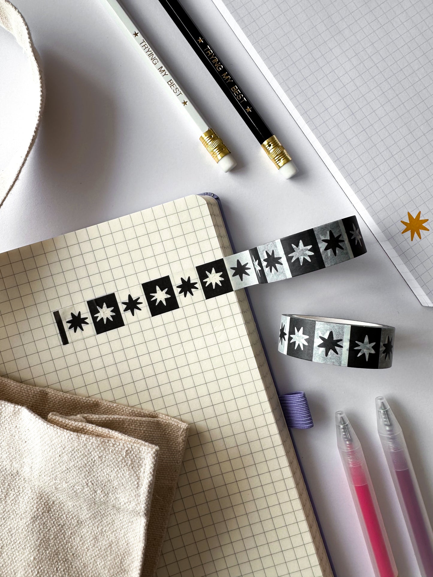 Star Checkerboard Washi Tape