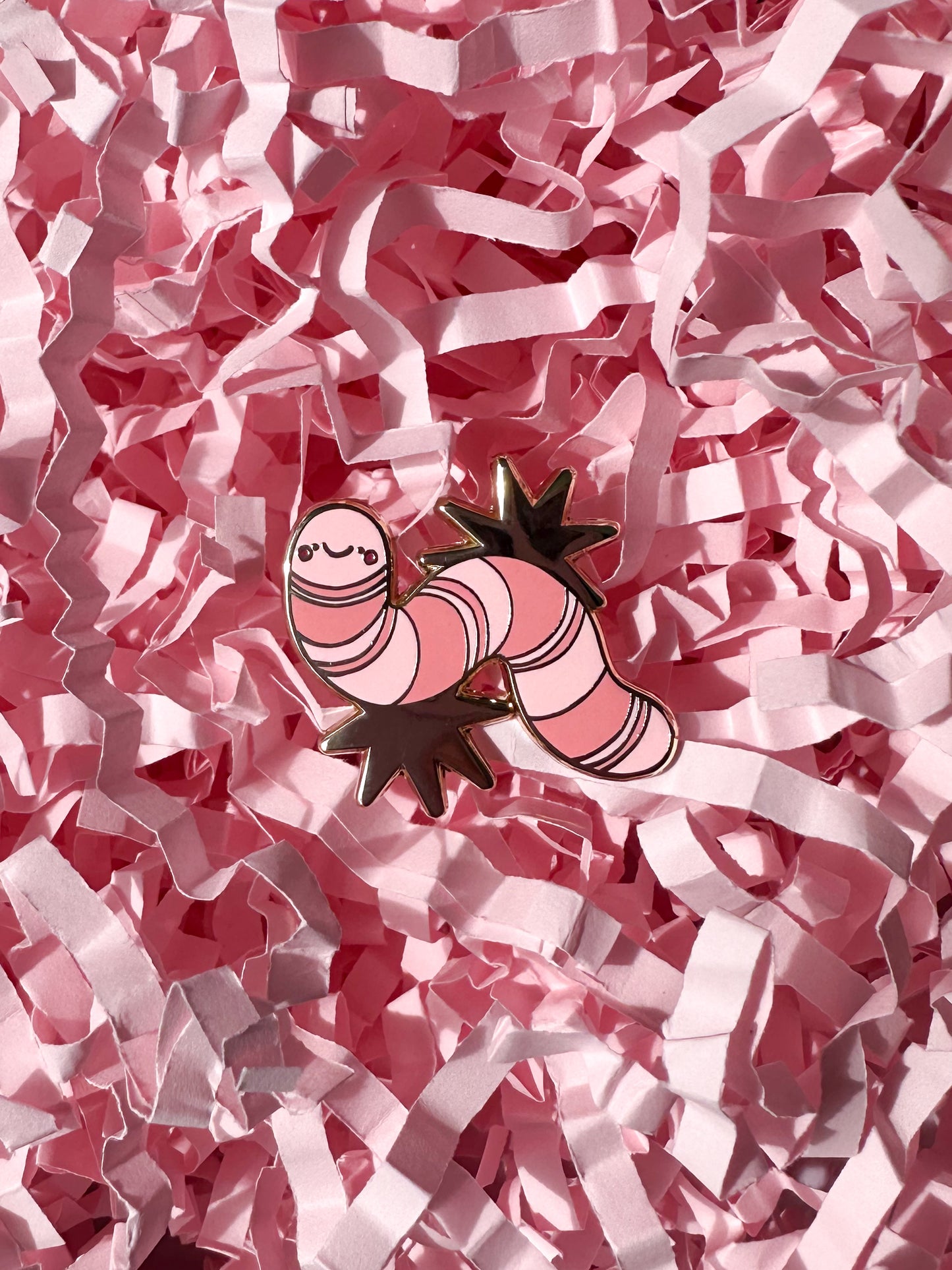 Wormie Enamel Pin Badge