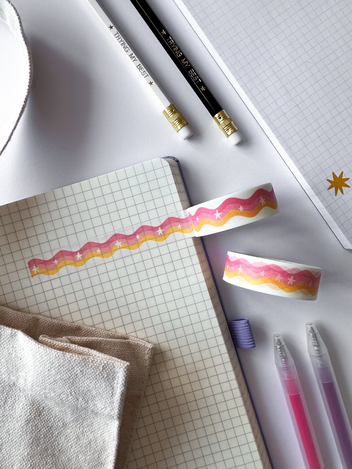 Rainbow Wiggle Washi Tape
