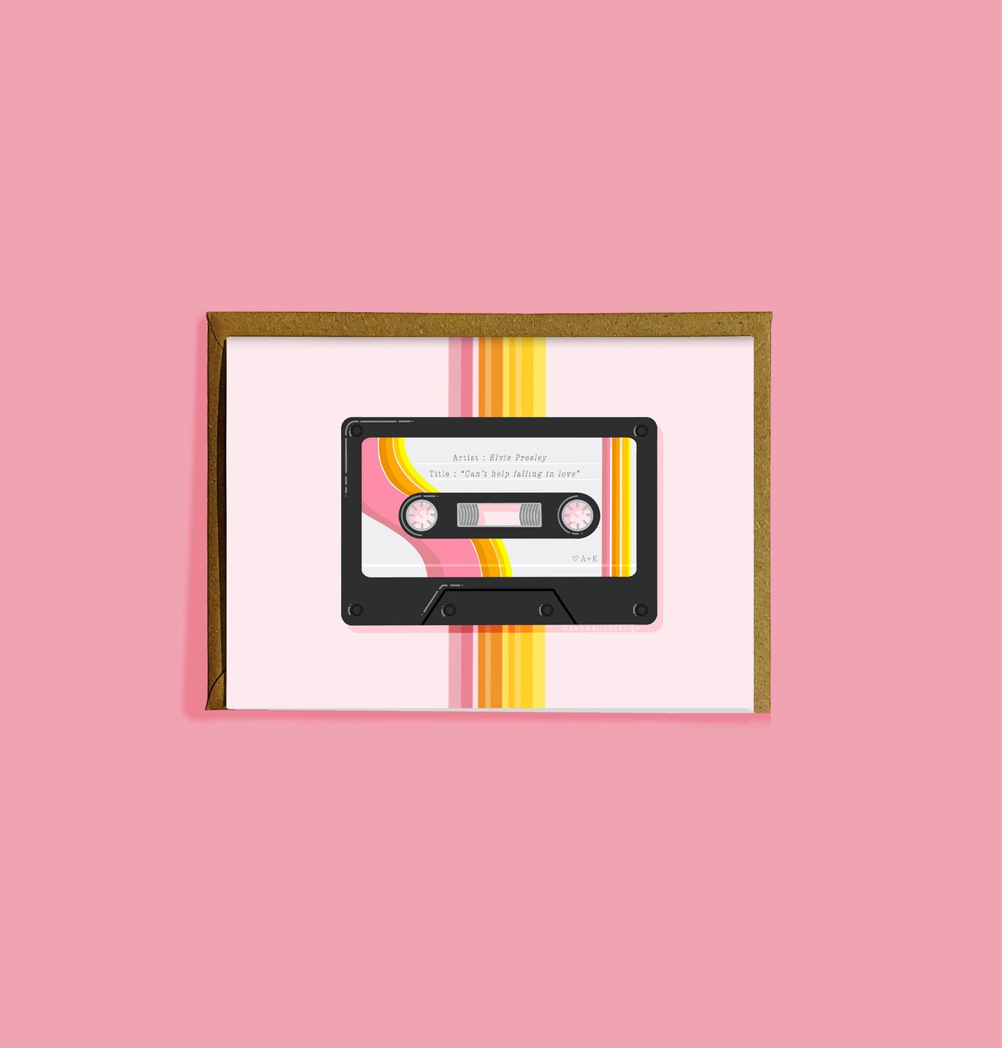 Personalised Cassette Card