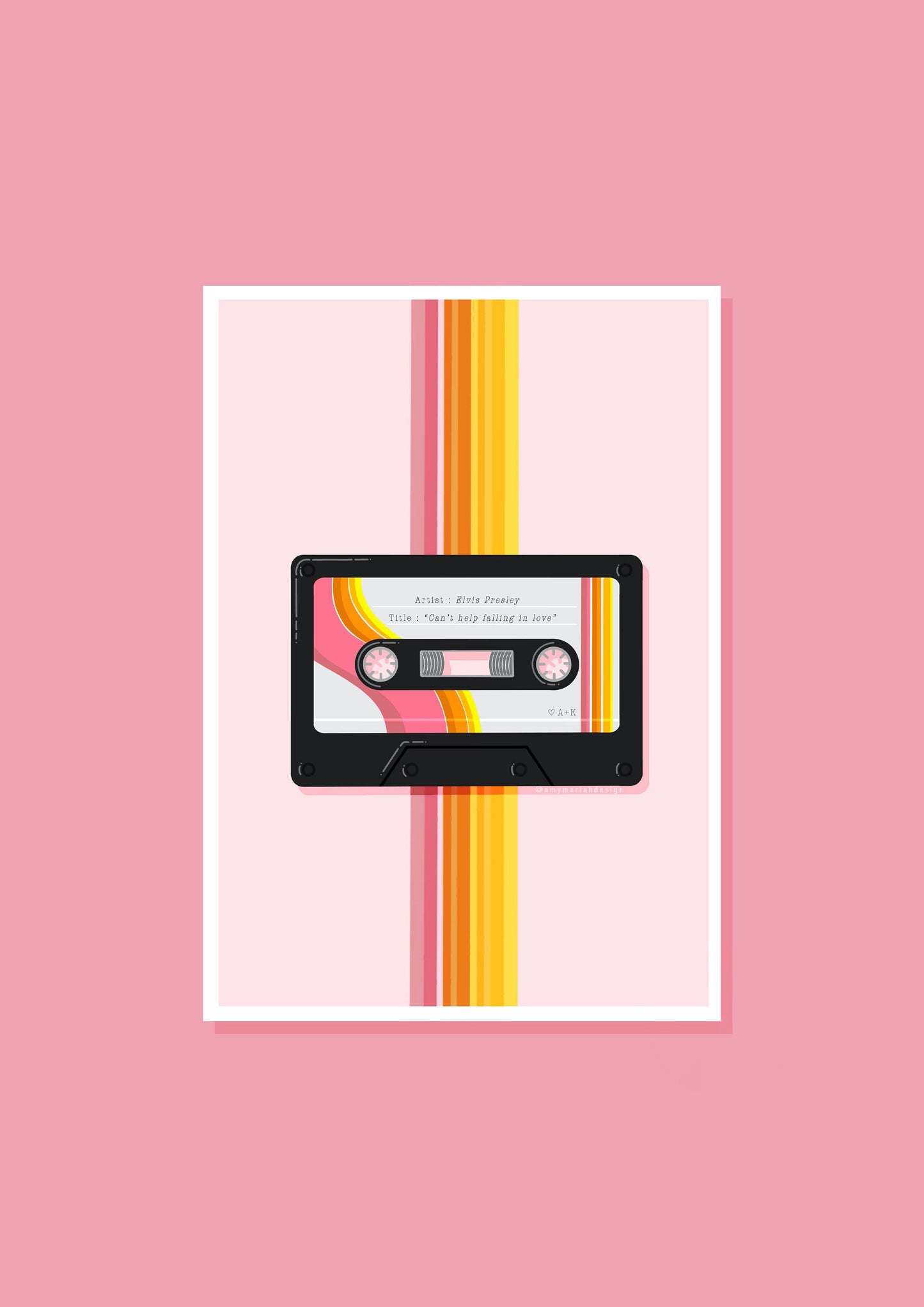 Personalised Cassette Card