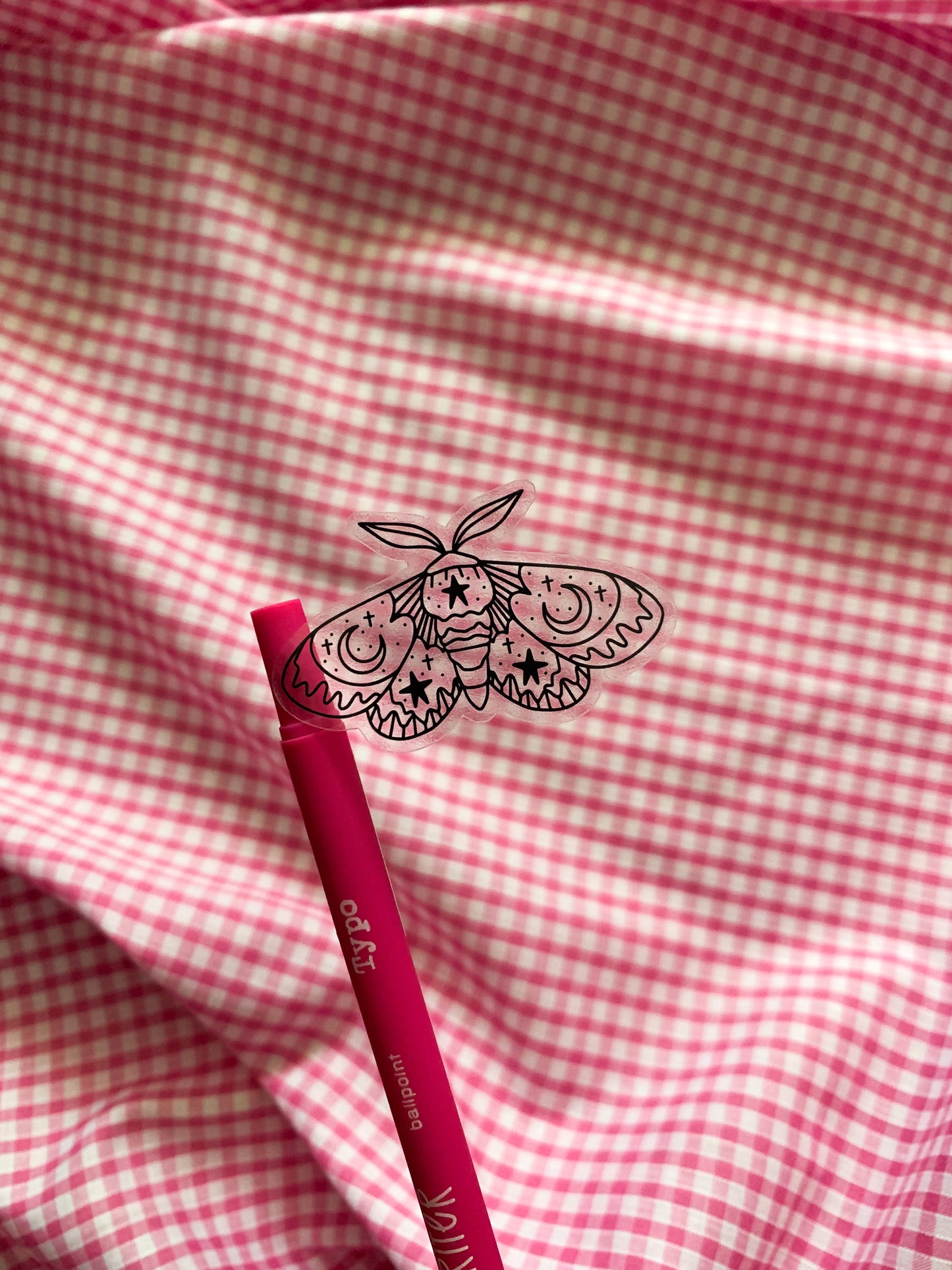 Clear Moth Stickers