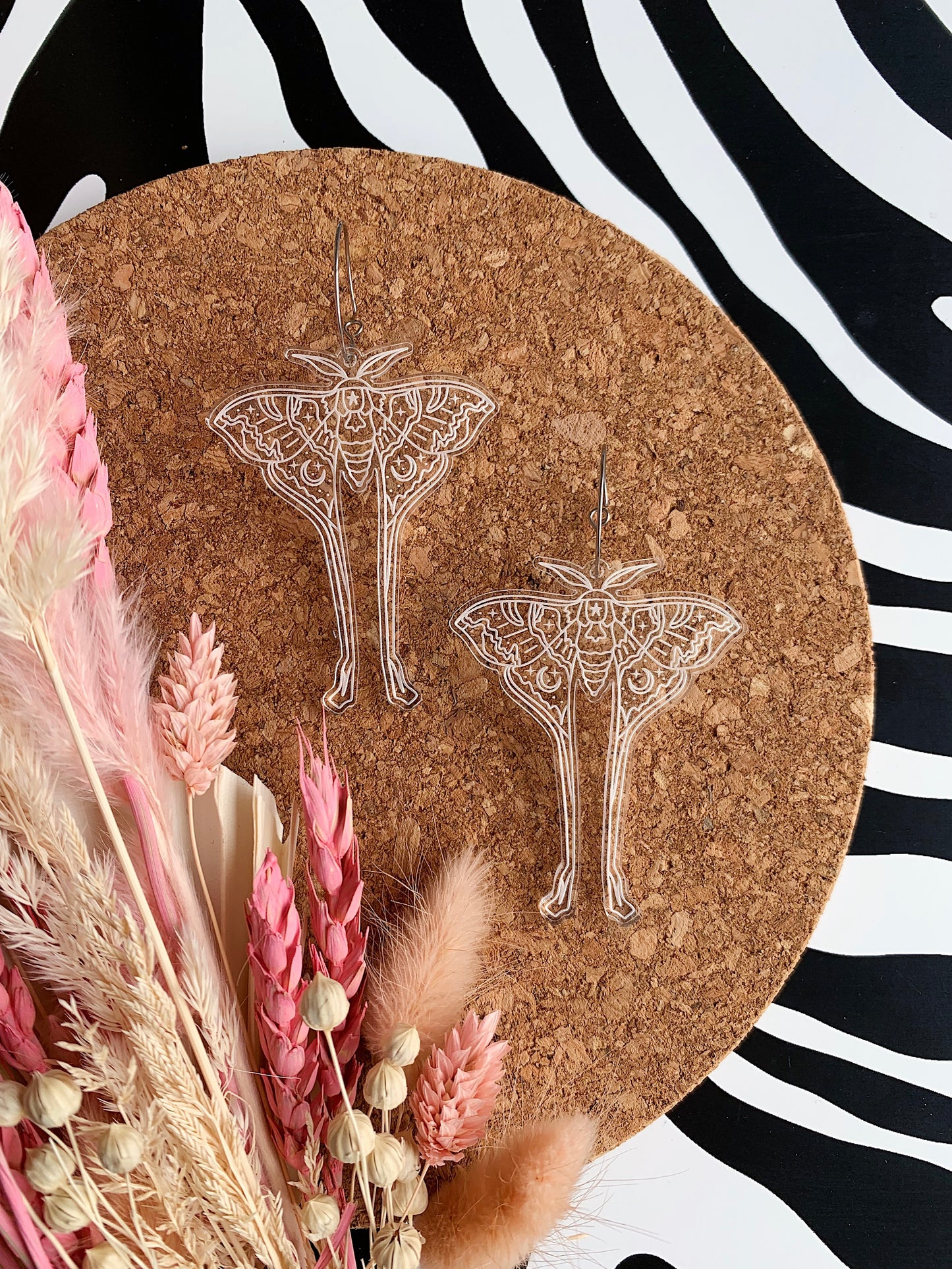 Celestial Moth Earrings