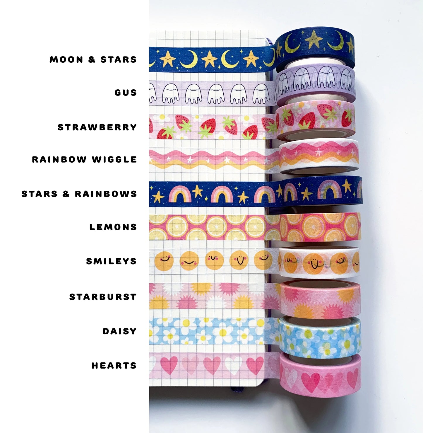 Mix & Match Washi Samples 5mm & 15mm