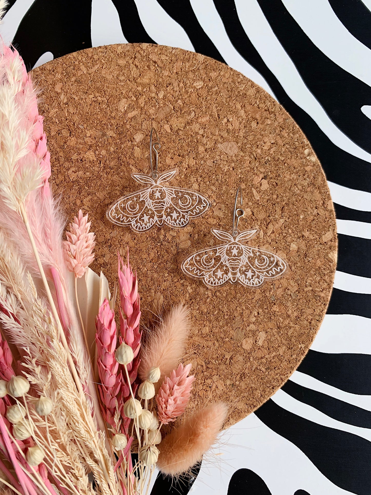 Celestial Moth Earrings