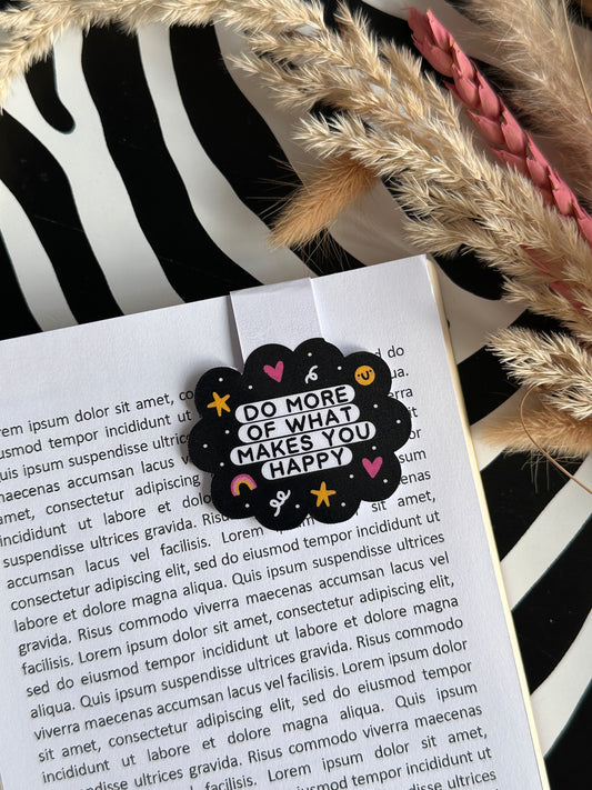 Happy Magnetic Bookmark