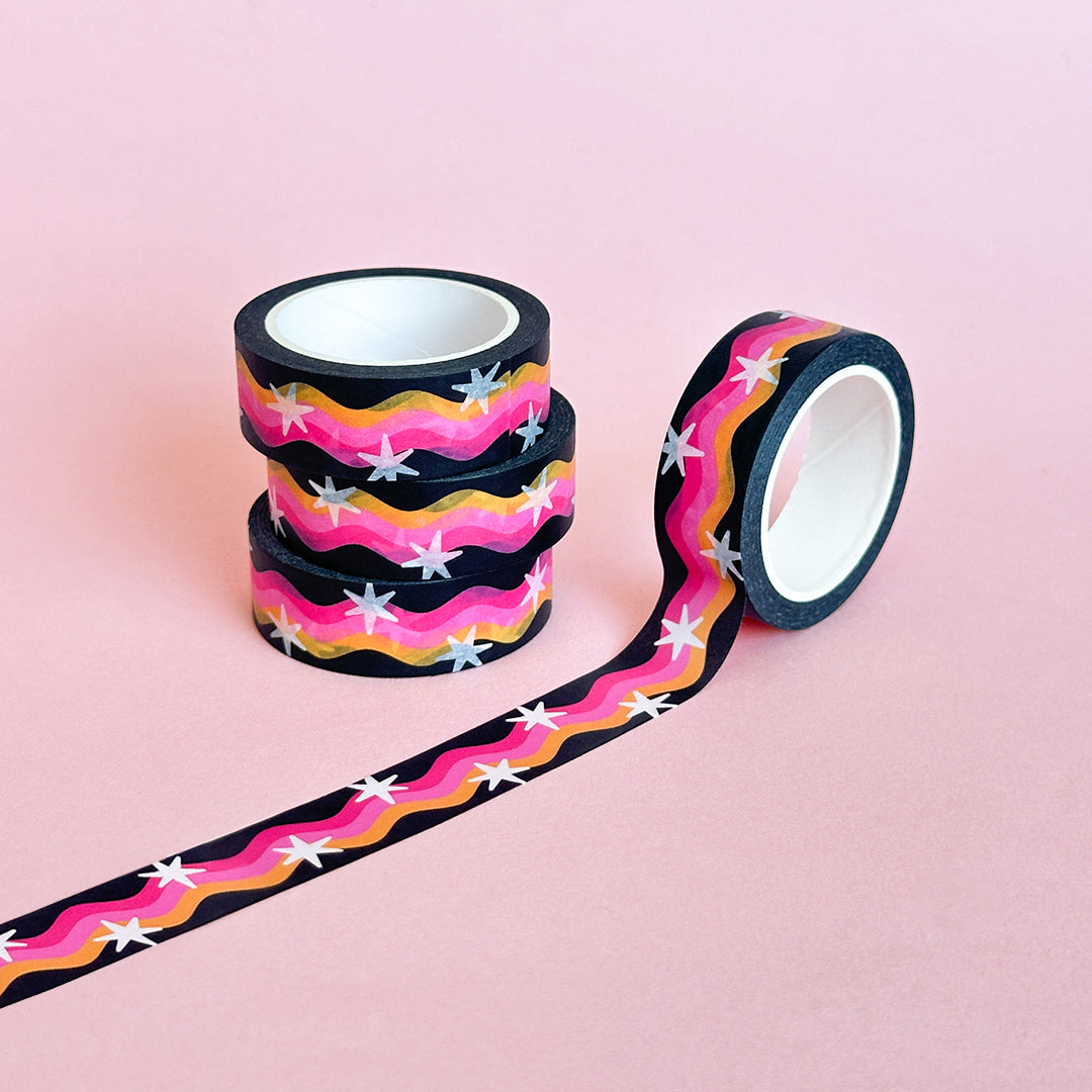 Dark Rainbow Washi Tape