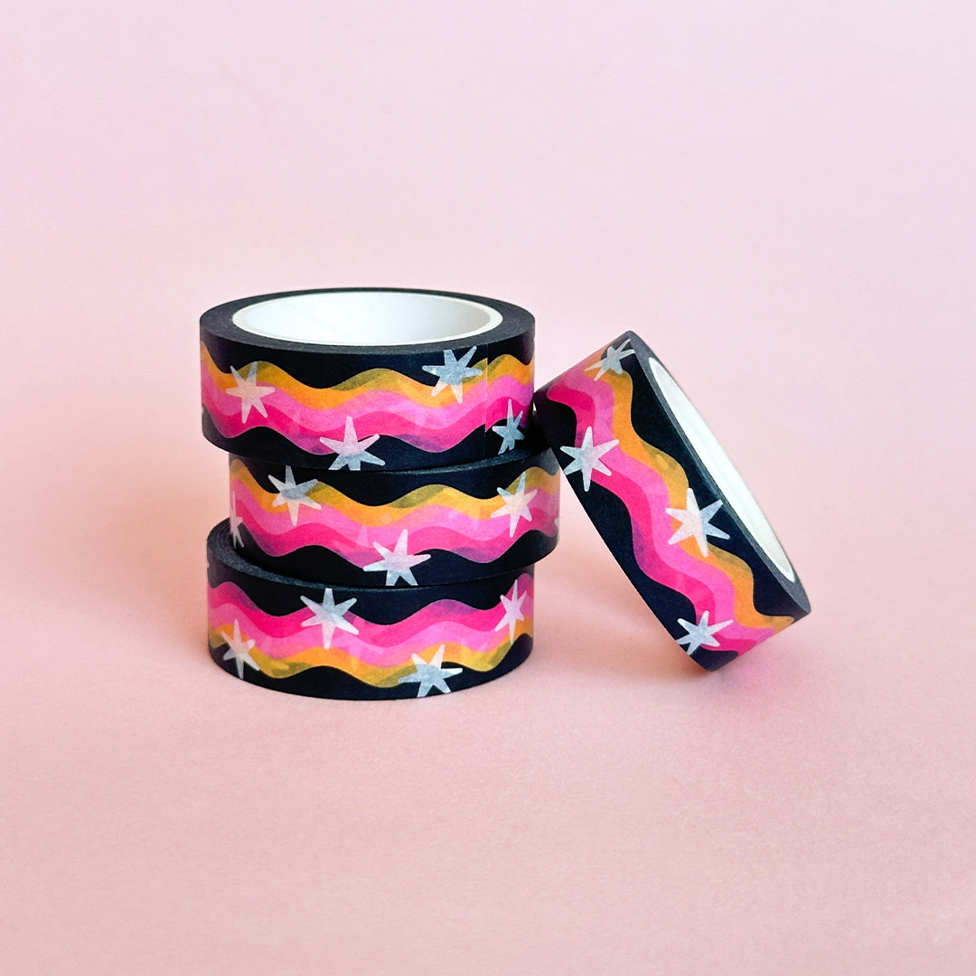 Dark Rainbow Washi Tape