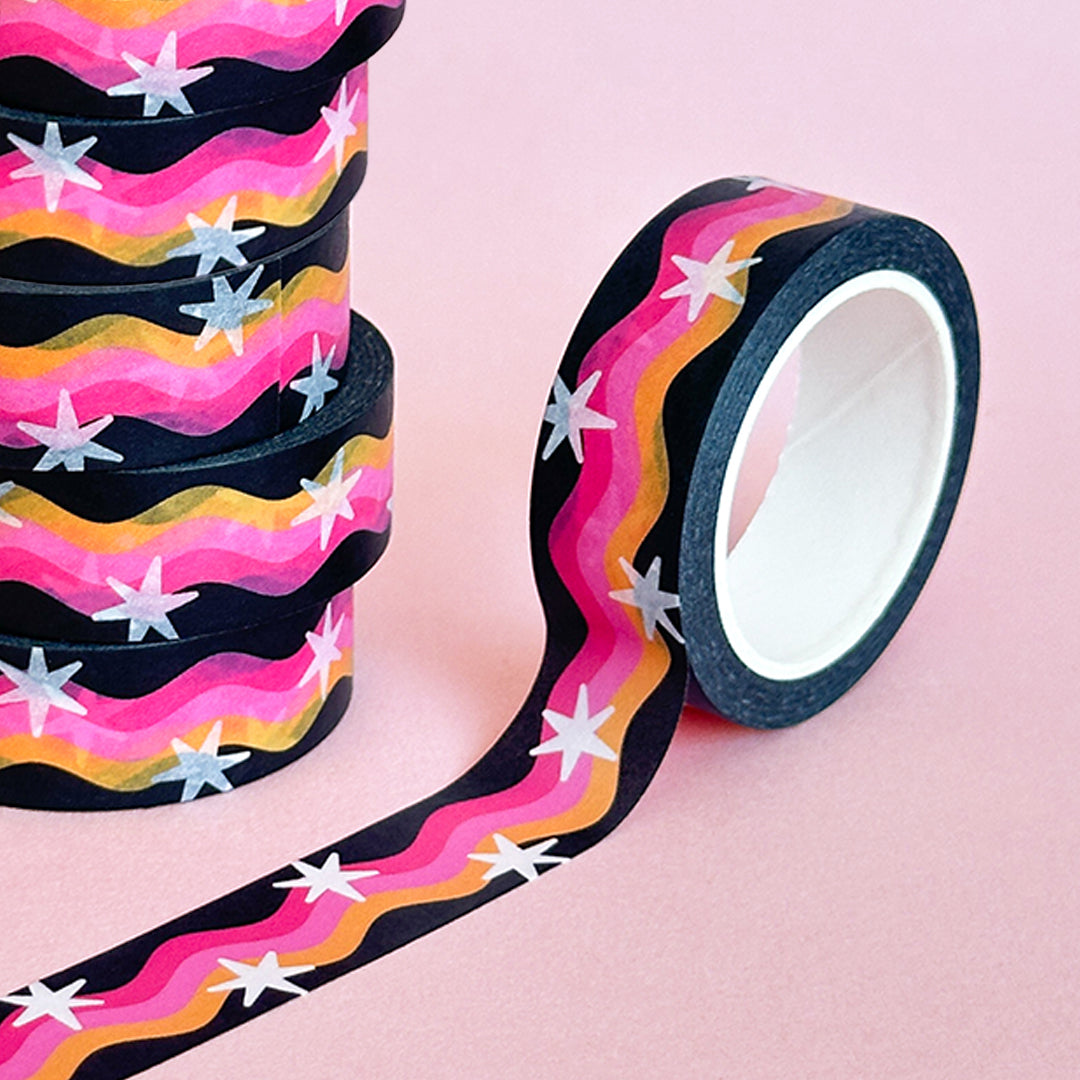 Dark Rainbow Washi Tape