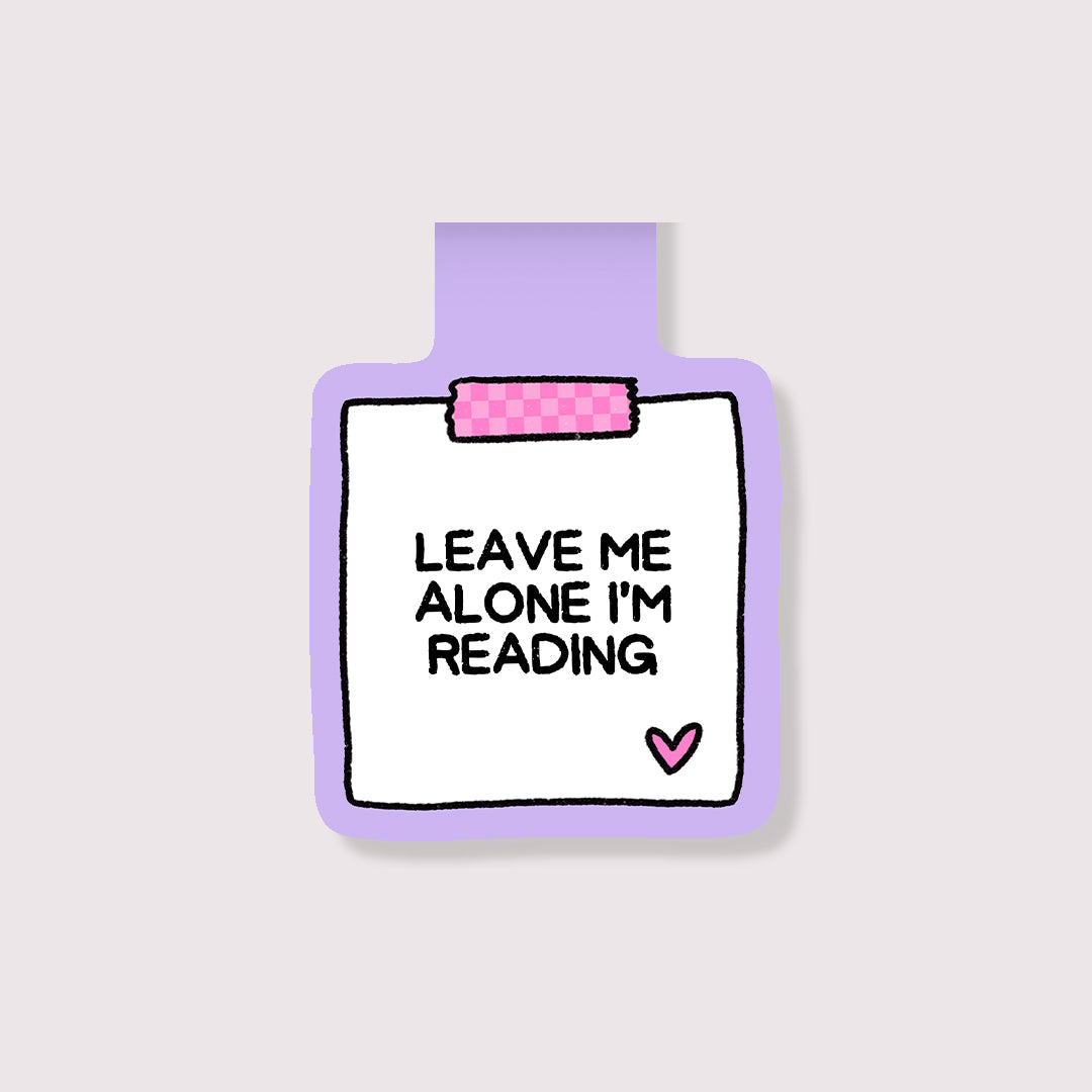 Leave Me Alone Magnetic Bookmark