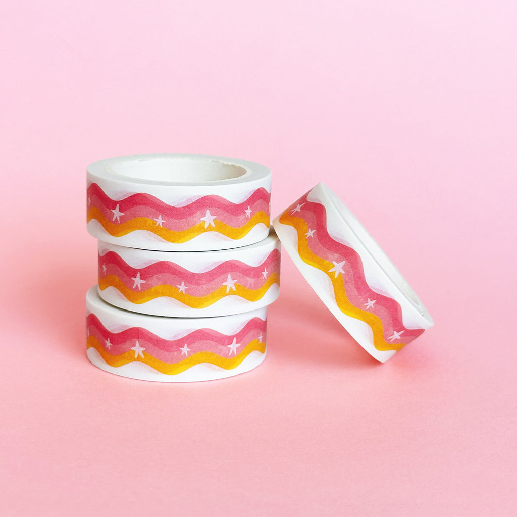 Rainbow Wiggle Washi Tape