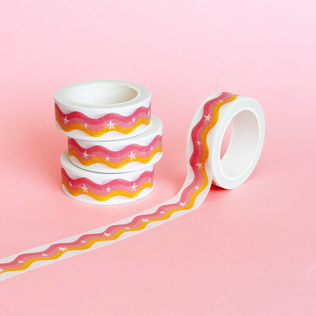 Rainbow Wiggle Washi Tape