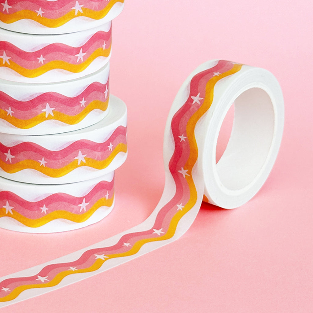 Rainbow Wiggle Washi Tape