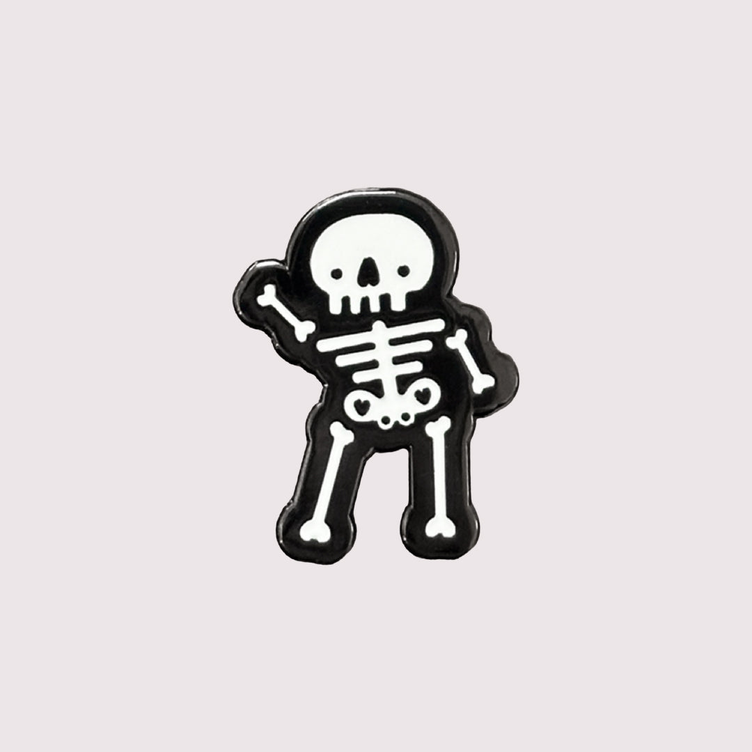 Sheldon Skeleton Enamel Pin