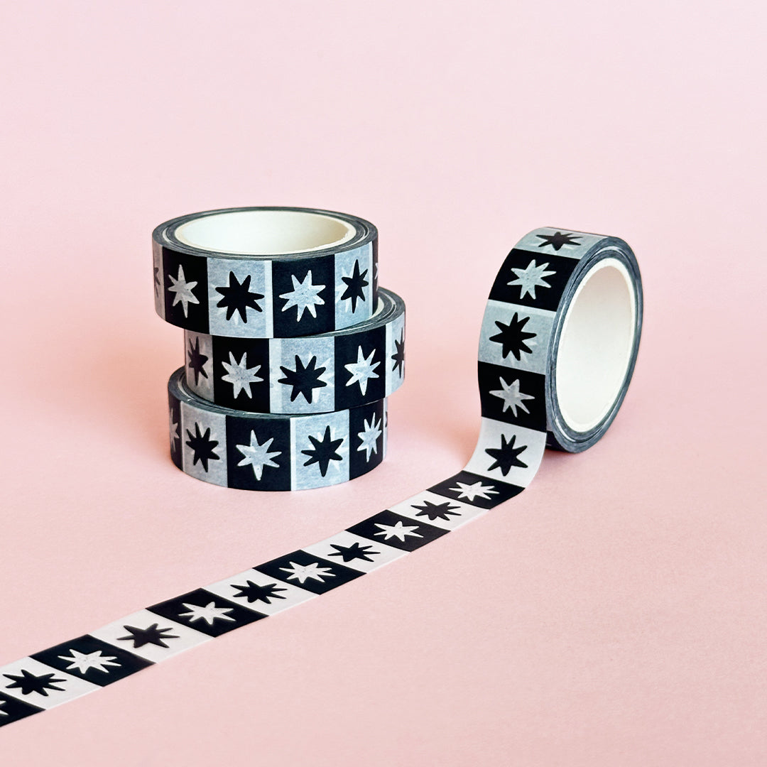 Star Checkerboard Washi Tape