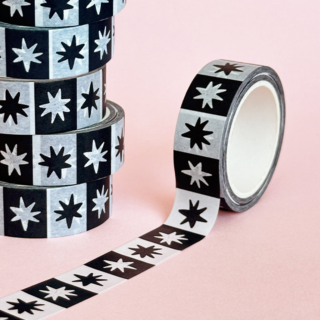 Star Checkerboard Washi Tape