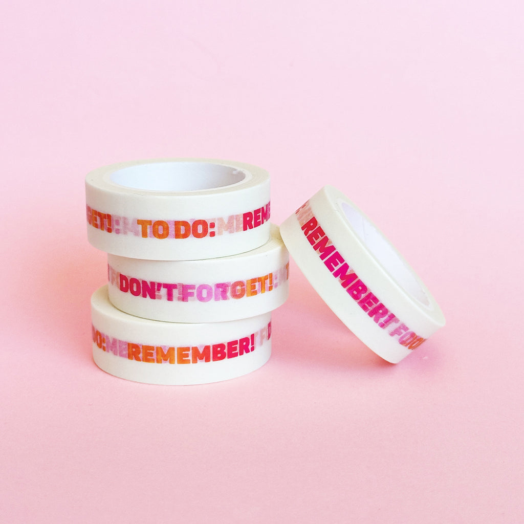 Reminder Washi Tape
