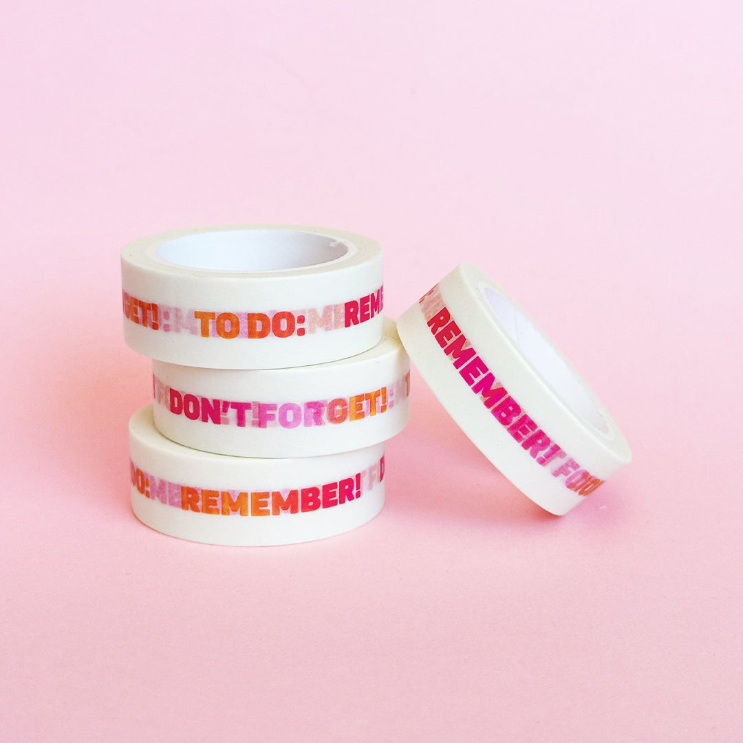 Reminder Washi Tape