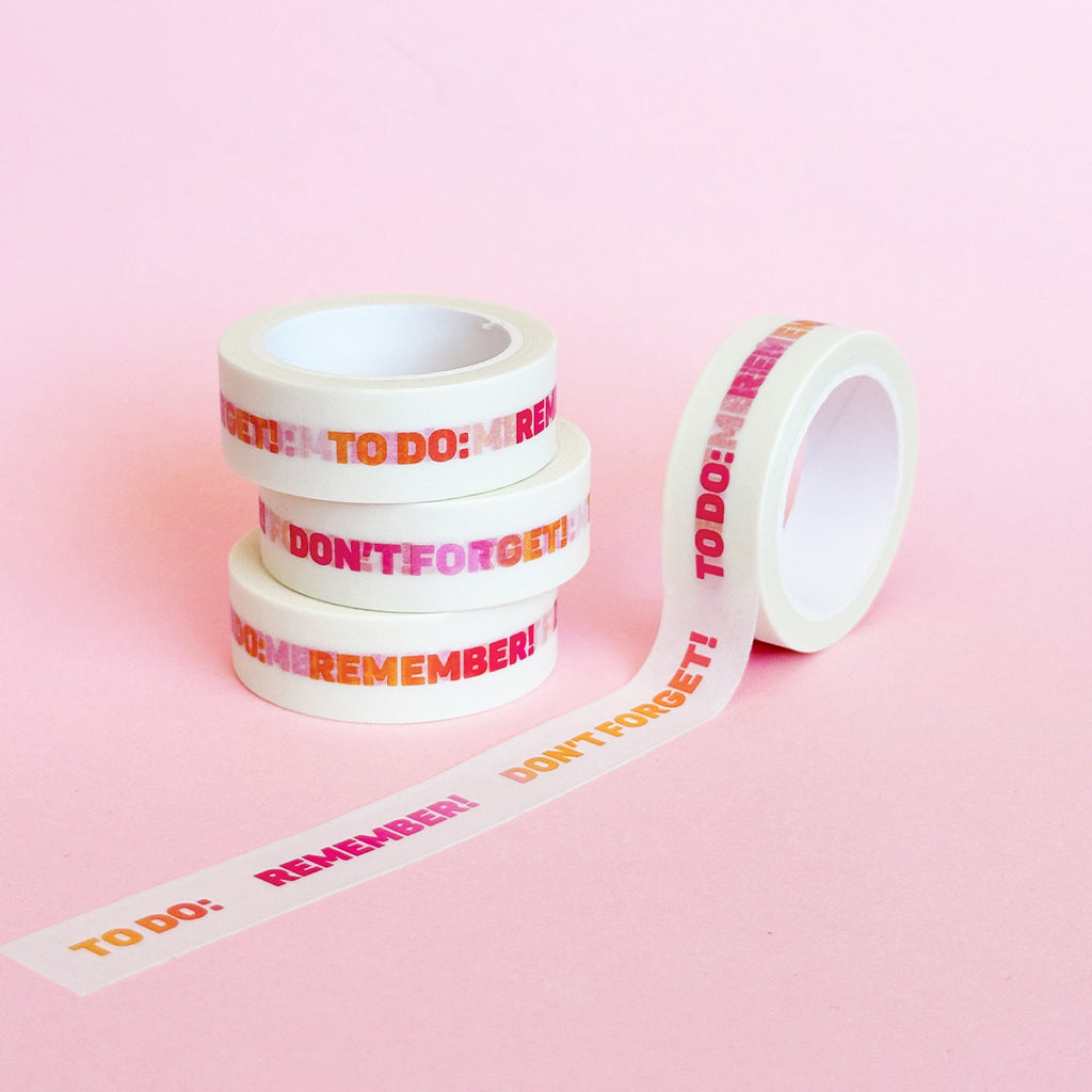 Reminder Washi Tape