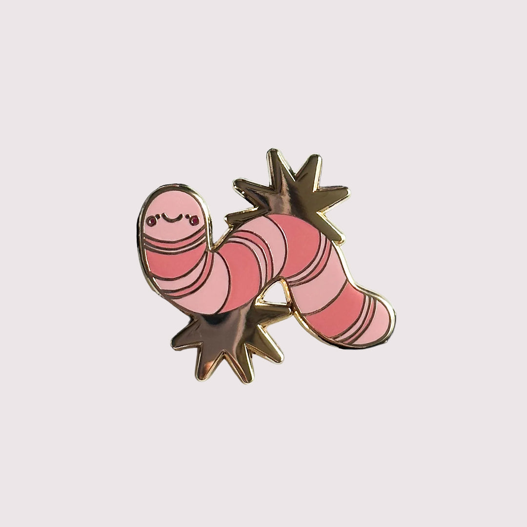 Wormie Enamel Pin