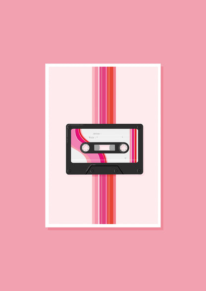 A4 Personalised Cassette Print