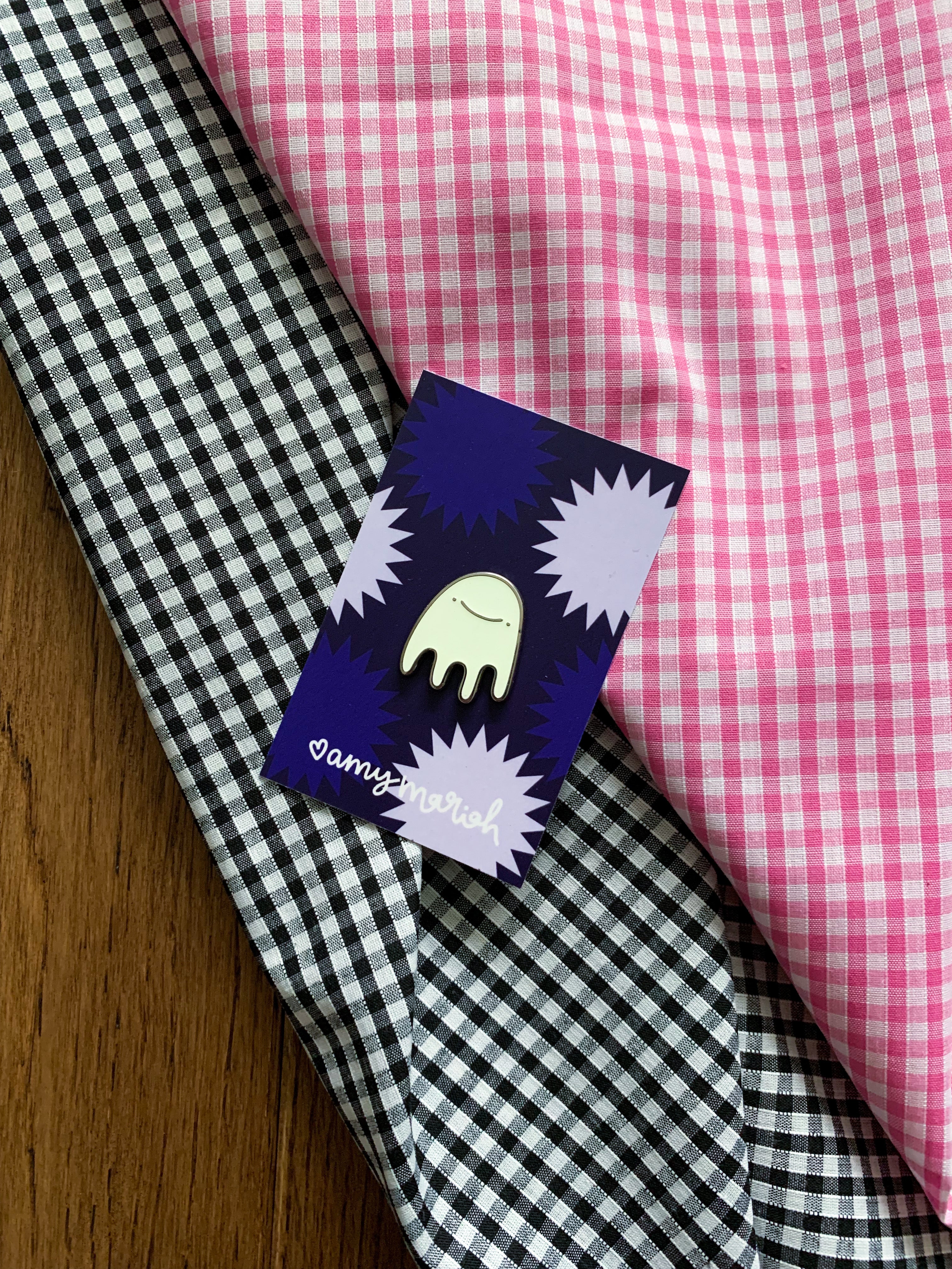 Gus Ghost Pin Badge