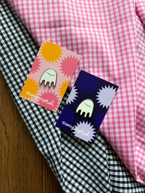 Gus Ghost Pin Badge